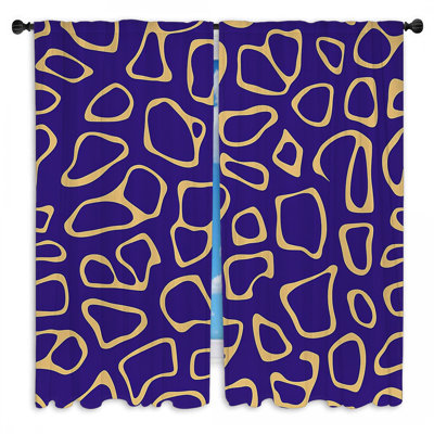 Leopard Window Curtains  Pattern Dark Academia Drapes - 2 Panels
