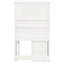 Bureau d'ordinateur blanc moderne avec huche de porte en verre, bibliothèque et bureau pivotant à 90 degrés, grand poste de travail pour le bureau à domicile et le bureau