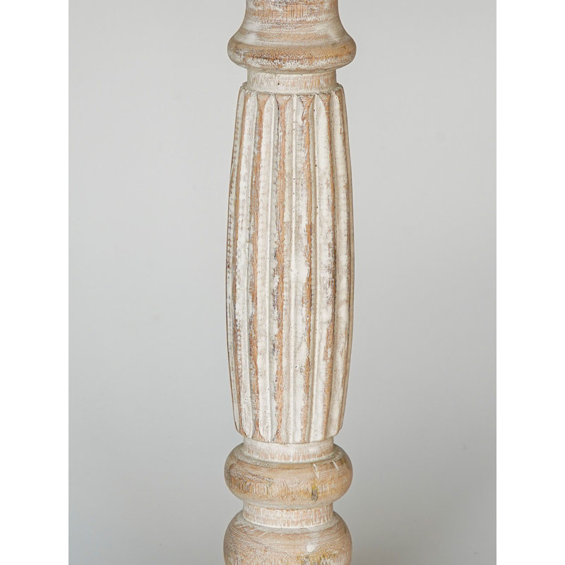 15'' H Wood Tabletop Pillar