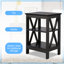 Ensemble de lit avec rangement à 4 tiroirs et table de chevet à 3 niveaux avec lit plateforme en velours et rangement sous le lit-1267653504-1267653505