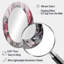 Évolution des formes en marbre rose I - grand miroir mural ovale sur métal-502493928