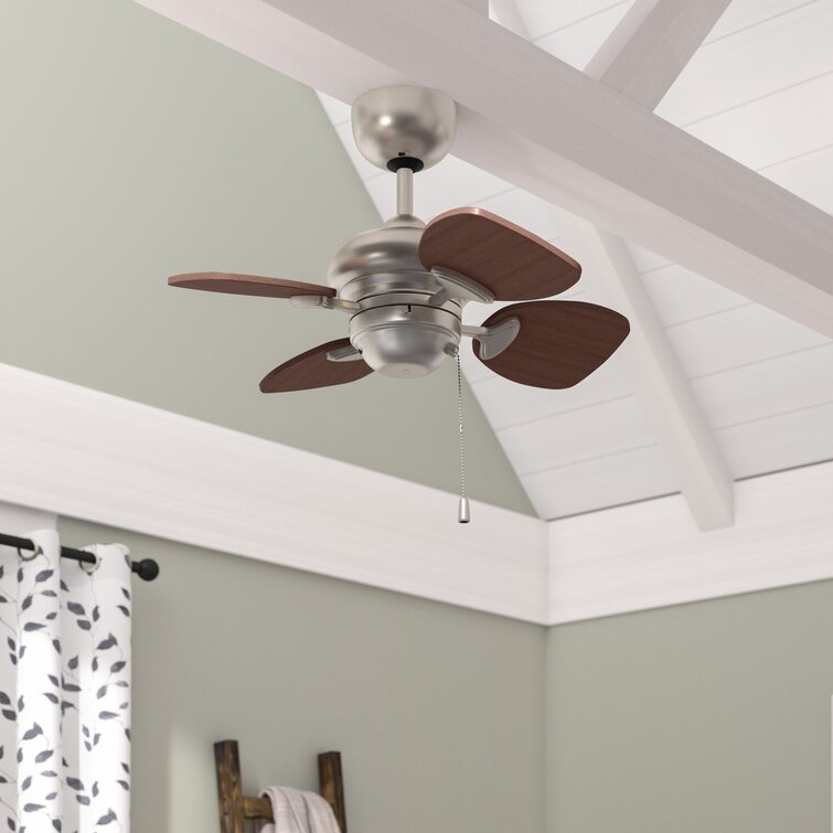 24" Leddy 4 - Blade Ceiling Fan with Wall Control