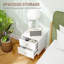 40 cm W Steel Bedside Table