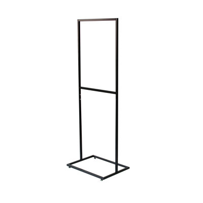 21.5 X 28 Poster Stand For Floor, Top Insert, 2 Sided, With Floor Levelers - Black 119351