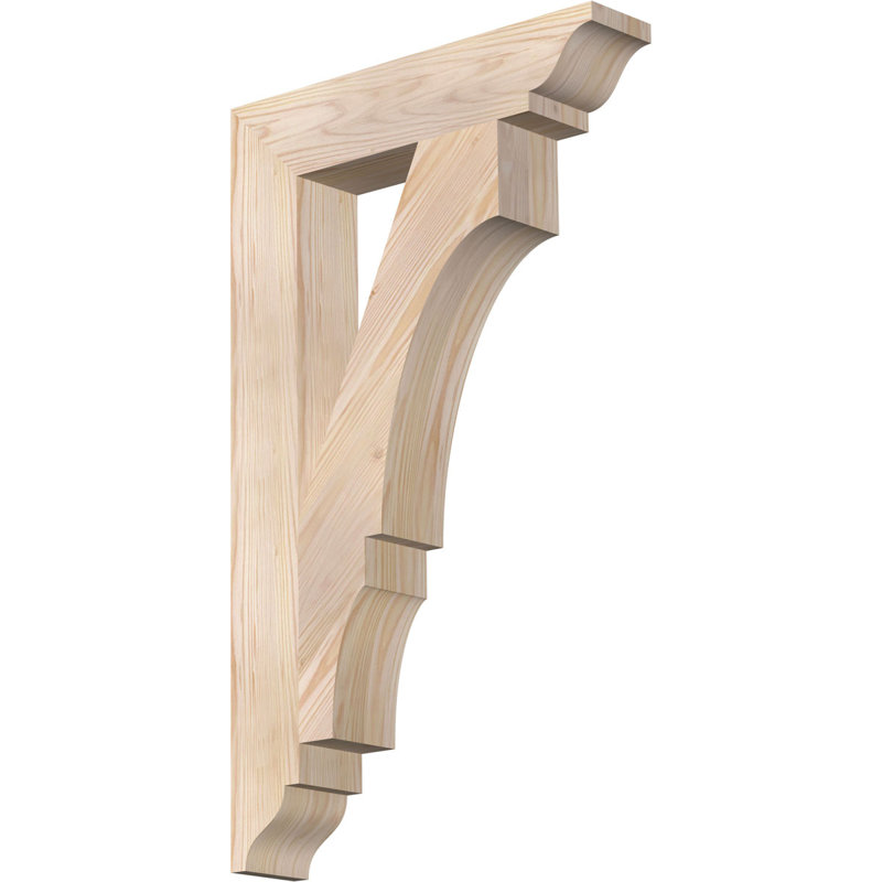 Support traditionnel Balboa, L 3 1/2 po x P 18 po x H 30 po, Cèdre rouge de l'Ouest lisse
