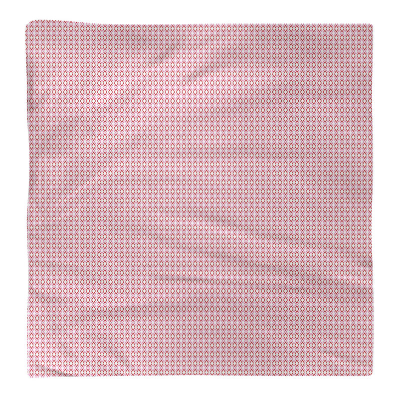 Geometric Square Napkin, 10" x 10", Pink, Cotton