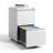 Markiese 14.69'' W Metal 2-Drawer Vertical Mobile  File Cabinet With Lock Fully Assembled-1040605158