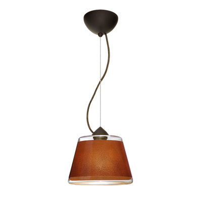 Luminaire suspendu conique à 1 lumière Delaune