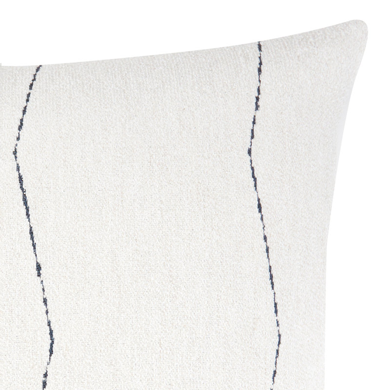 Elevated Sunbrella® Throw Square Indoor/Outdoor Pillow Cover & Insert by Elaine Smith, 20"H x 20"W, Ebony