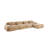 Camel Corduroy 4-Seat Modular L-Shaped Sectional Chaise Sofa, No Assembly Required-334133320-334133325