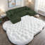 Spacious Modern Sectionals, Foam Upholstery, Minimalist Green Design For Home