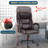 Office Chair 500Lbs Height Adjustable Executive Desk Chair Ergonomic Office Chair PU Leather Computer Chair High Back Task Chair With Lumber Support For Heavy People Office Home