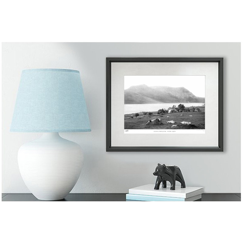 Llyn Cwellyn, View 1895 - Single Picture Frame Print, 40cm H x 50cm W x 2.3cm D