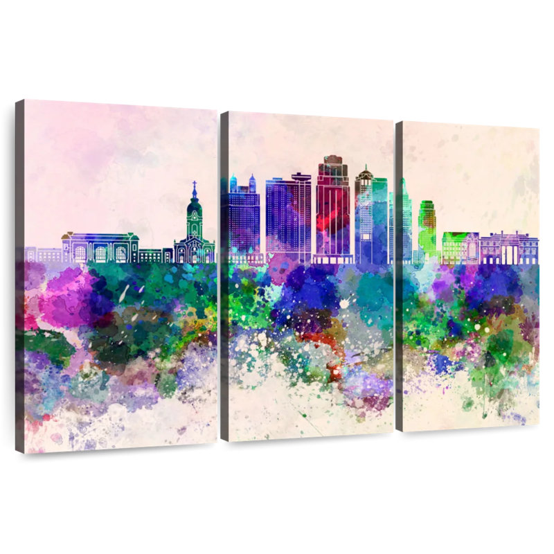 Kansas City, 24" H x 38" W