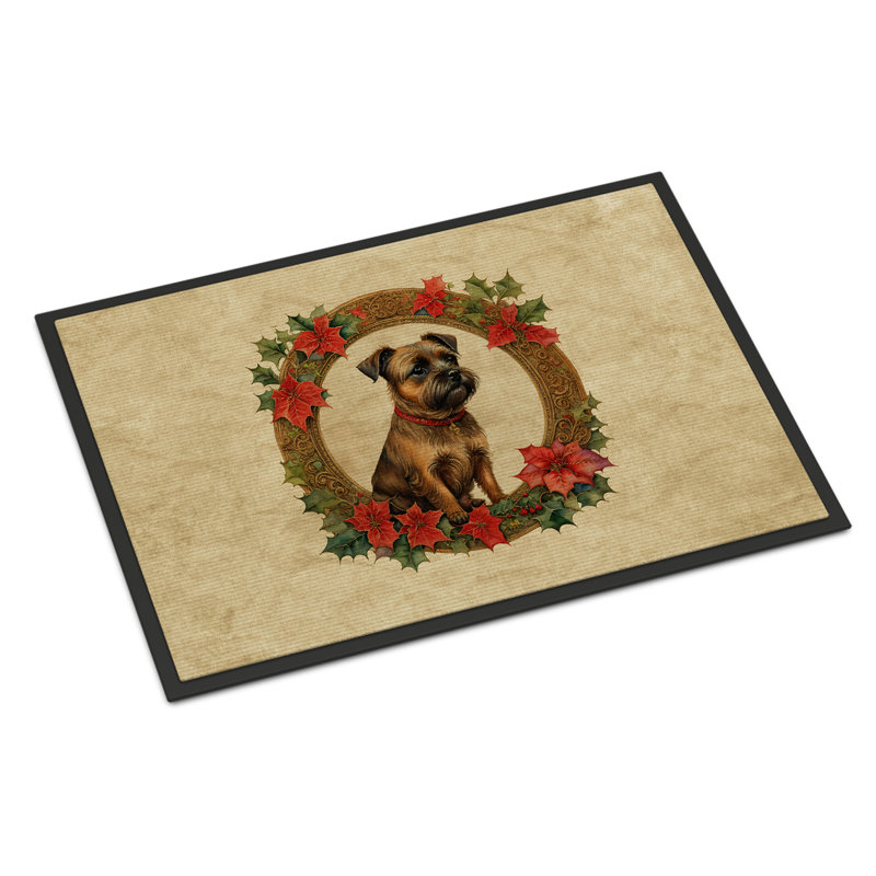 Tapis d'extérieur Jeriann Border Terrier, L 24 po x L 36 po
