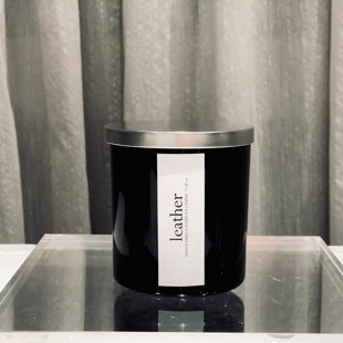 Dark Collection Leather Scented Jar Candle