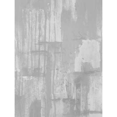 Distressed Gray Painterly - Wrapped Canvas Print
