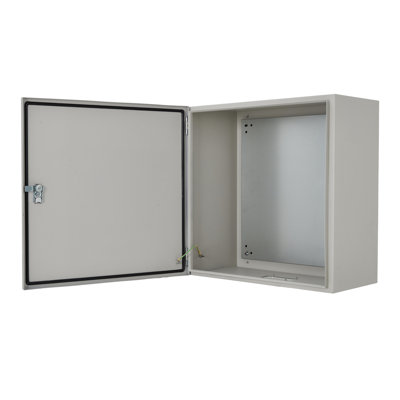 NEMA 4X/IP67 Steel Electrical Junction Box, Waterproof Dustproof Lockable Enclosure With Mounting Plate And 2 Keys For Electrical Panel And In-Wall Installation
