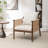 Radimir Upholstered Armchair With Solid Wood Arms-1464883249