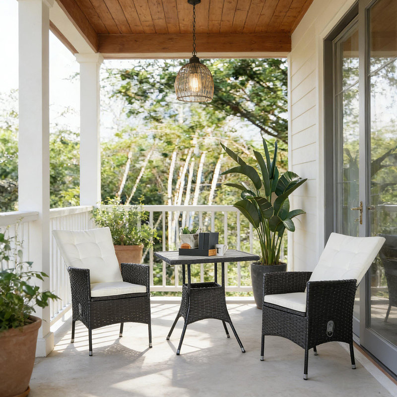 3-Piece Reclining Patio Bistro Set