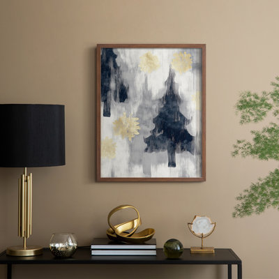 «Christmas Holiday Art CCL XXXI», reproduction encadrée - bois massif