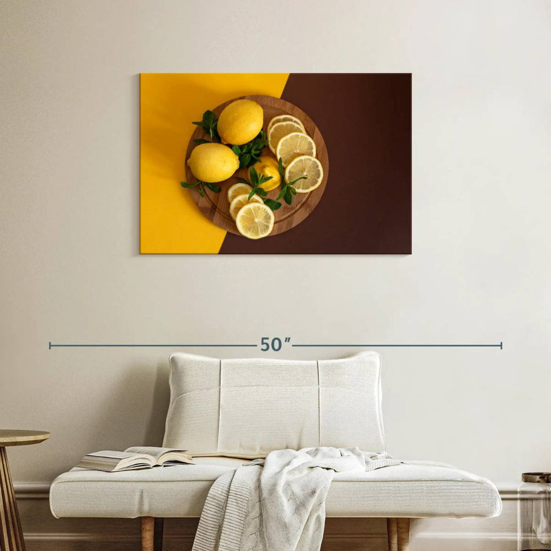 Yarlin Lemon Fruit Board, 24" H x 36" W