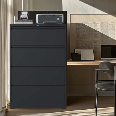 Mantell 35.43'' Wide 4 -Drawer Steel File Cabinet