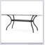 TABLE RECTANGLE PHOENIX avec fonte d'aluminium durable et design élégant en treillis floral pour les repas en plein air-1378871968