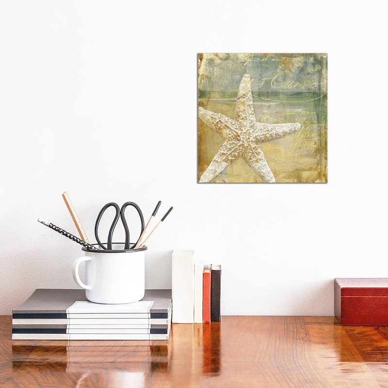 Golden Sea IV by Color Bakery - Wrapped Canvas Painting, 30.48 cm H x 30.48 cm W