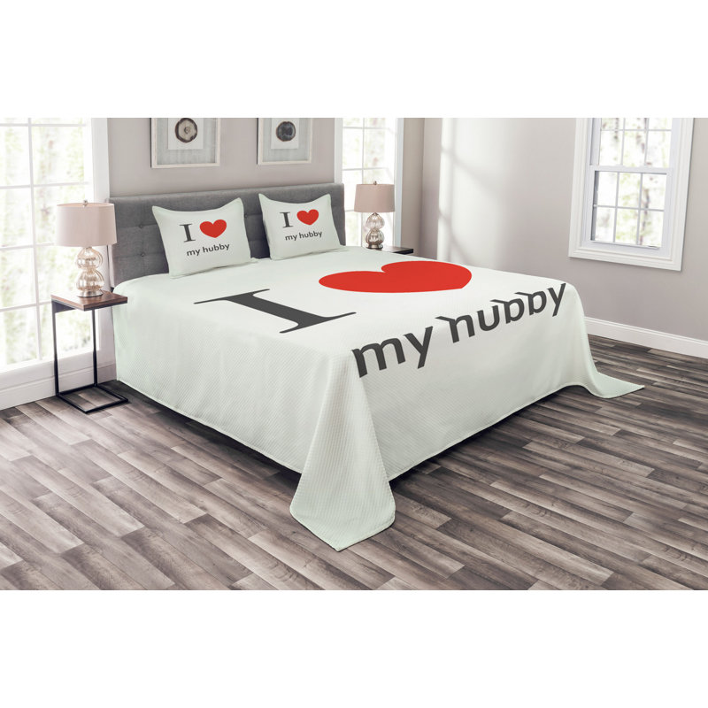 Acy Black/Red Microfibre Bedspread Set, 220 x 264 cm