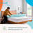 Linenspa 3" 7-Zone Cooling Gel and Green Tea Memory Foam Mattress Topper - Queen-1959199082-1959199087