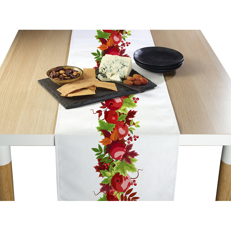Kalyn Apple Harvest Border Table Runner, 72" L x 12" W