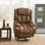 Fauteuil inclinable électrique avec massage et chauffage Brown