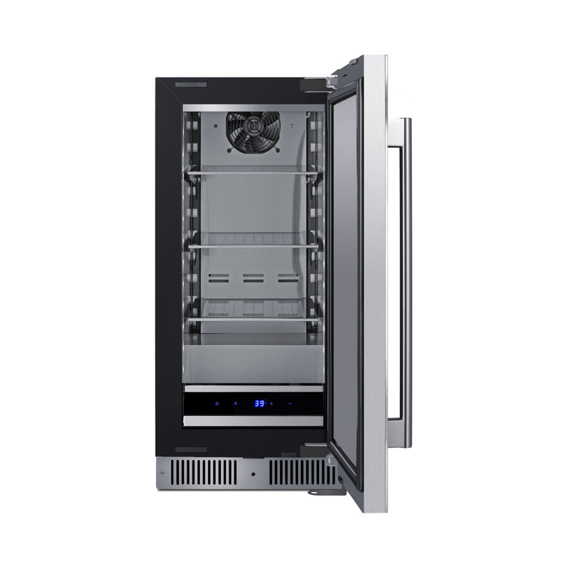 Summit Appiance 15" Wide Built-In Shallow-depth All-Refrigerator, Left Handed