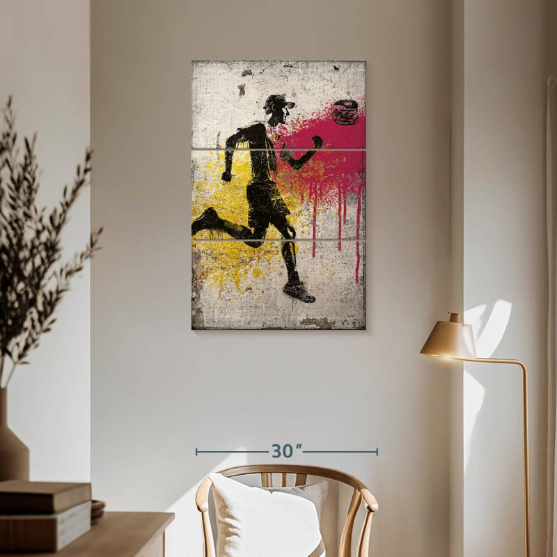 Sireci Runner Chasing Burger, 57" H x 36" W