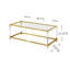 Table basse rectangulaire en acrylique