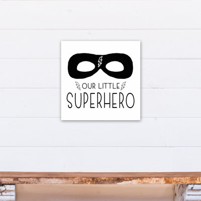 « notre little superhero », art encadré Mancini