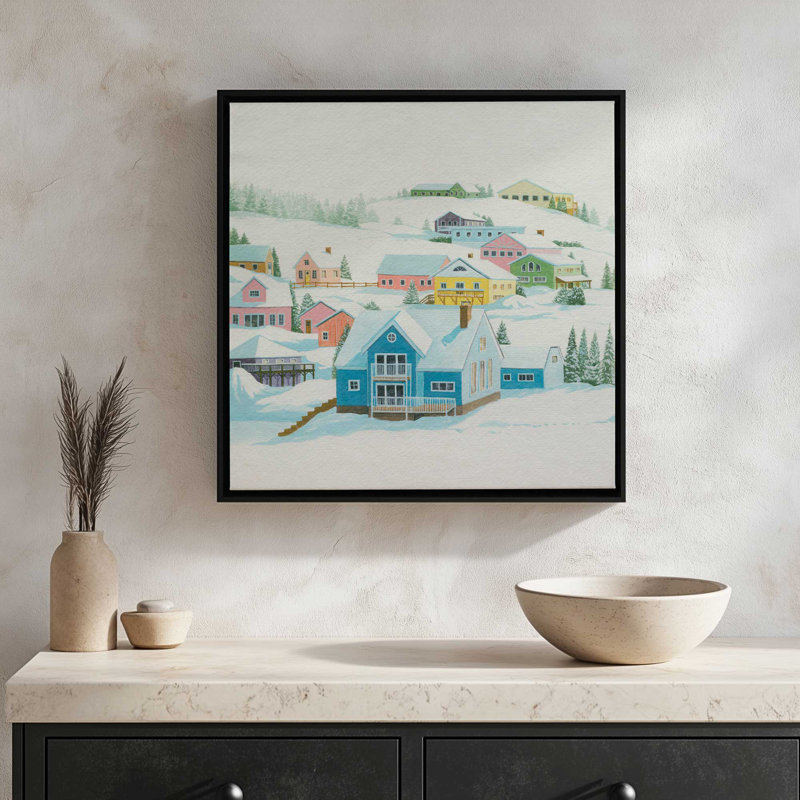«Pastel Mountain I» par Grace Popp, reproduction d'art sur toile, H 12 po x l 12 po, Noir