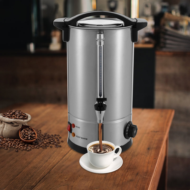 50-Cup Stainless Steel Coffee Urn & Hot Beverage Dispenser