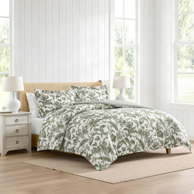 Ensemble d'édredon réversible en coton Martha Stewart