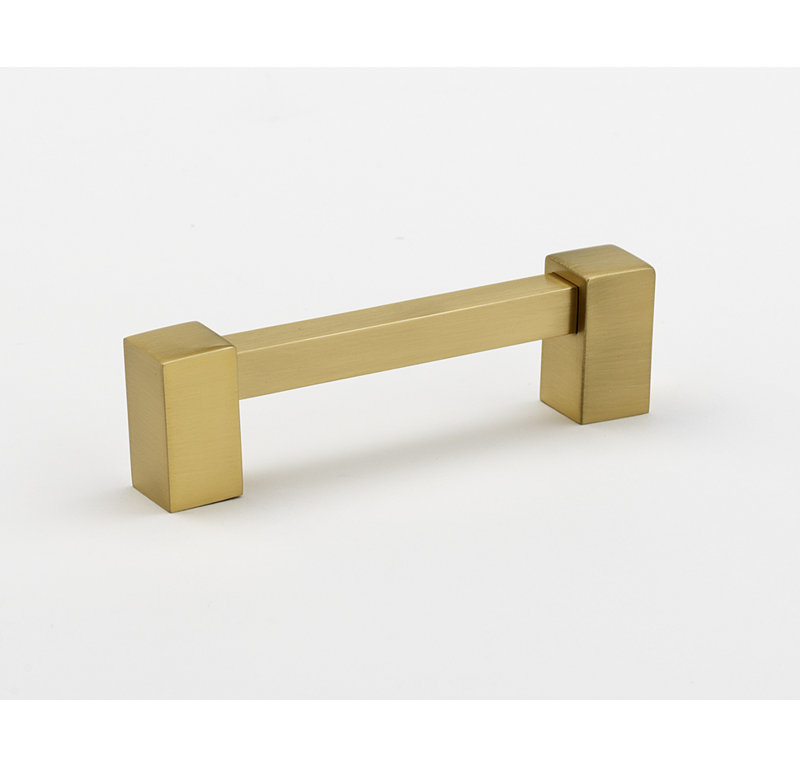 Poignée barre Contemporary II, 3", Laiton satiné