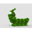 Caricature d'extérieur de topiaire chenille vert