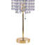 Grande lampe de table en métal 20,25 "Deco Glam" avec finition dorée et accents de cristal-2074482898