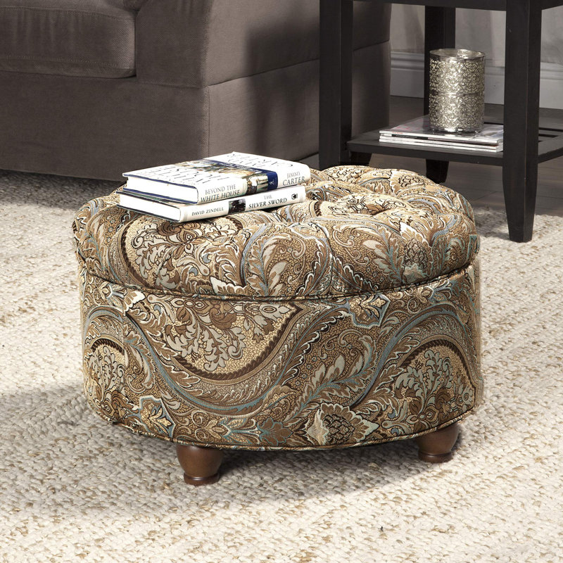 Colma Velvet Ottoman