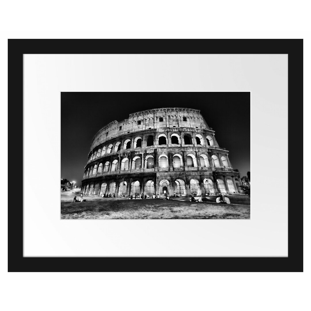 Gerahmtes Poster Colosseum in Rom Italien Italien