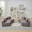Canapé modulaire incurvé chenille avec 6 coussins Chenille-1133457853-1124770265