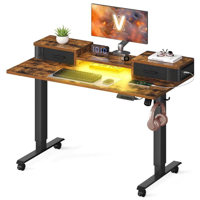 Adjustable Metal Base Standing Desk