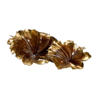 Rustic Gold Aluminum Leaf Sculpture