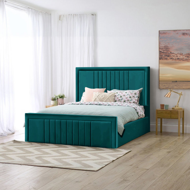 Niels Upholstered Ottoman Storage Bed, Mallard, Super King (6')