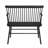 1-Piece Casual Farmhouse Relaxed Vintage Wood Spindle Back Bench In Black Finish Wooden Chair-1634051371
